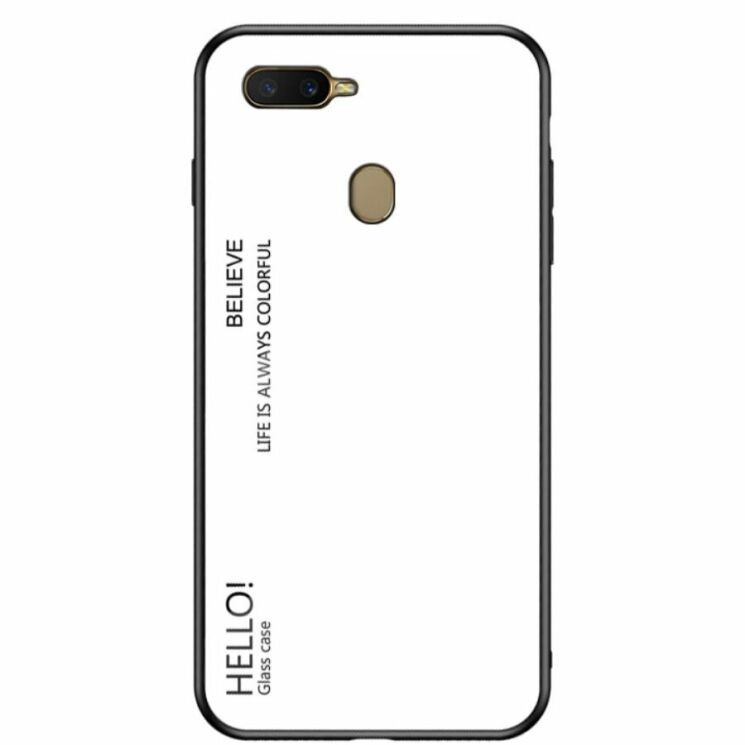 Захисний чохол Deexe Gradient Color для OPPO A12 - White: фото 1 з 10