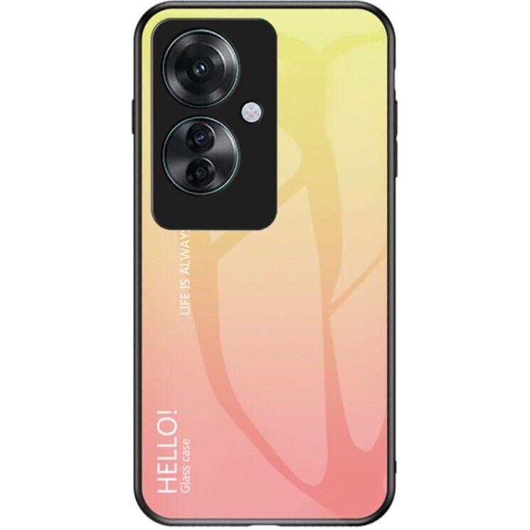 Защитный чехол Deexe Gradient Color для OPPO Reno 11F - Yellow: фото 1 из 7