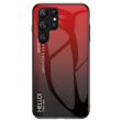 Защитный чехол Deexe Gradient Color для Samsung Galaxy S23 Ultra - Red / Black (317917BR)