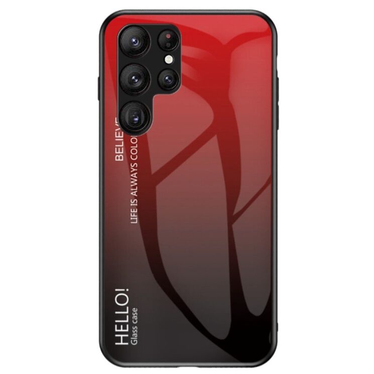 Защитный чехол Deexe Gradient Color для Samsung Galaxy S23 Ultra - Red / Black: фото 1 из 4