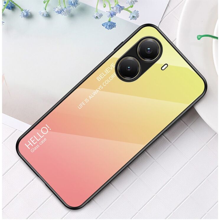 Захисний чохол Deexe Gradient Color для Xiaomi Poco X7 Pro - Yellow: фото 2 з 7