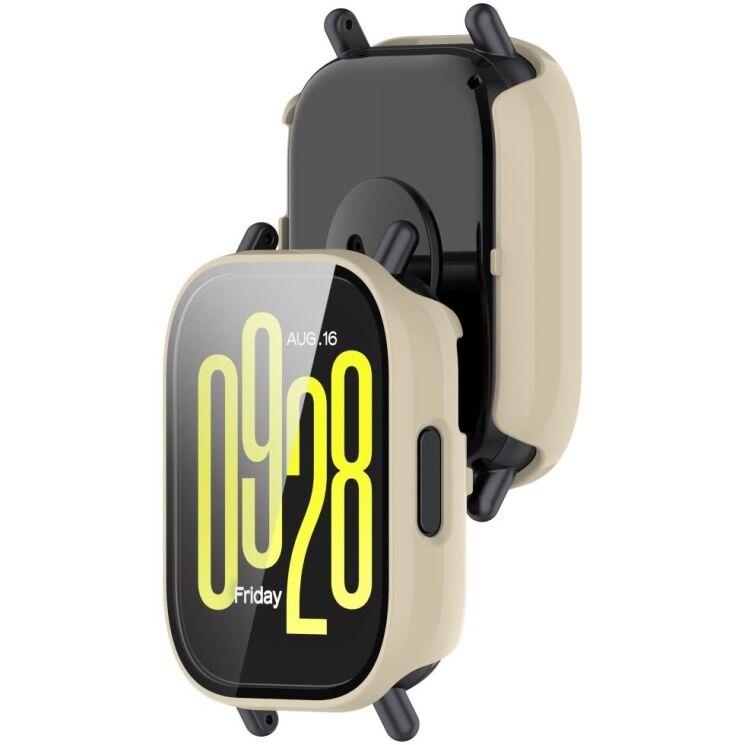 Защитный чехол Deexe Hard Frame для Xiaomi Redmi Watch 5 Active - Ivory White: фото 6 из 6