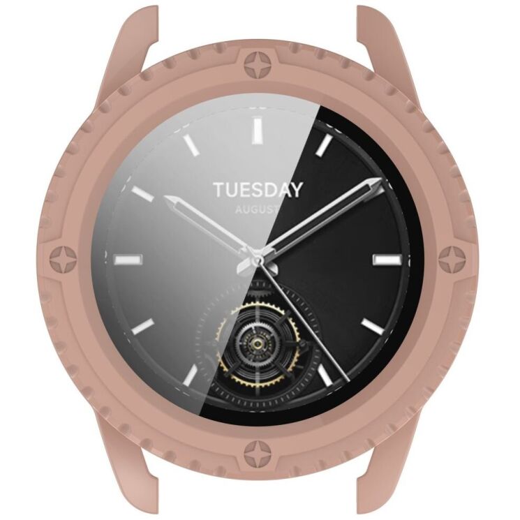 Защитный чехол Deexe Hard Frame для Xiaomi Watch S3 - Pink: фото 3 из 4