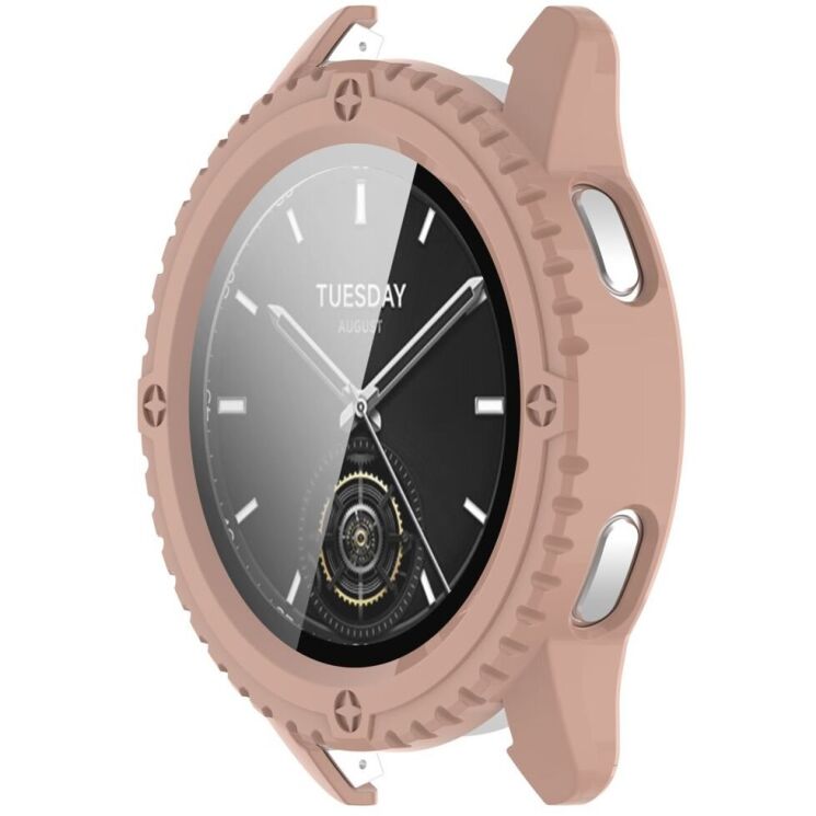 Защитный чехол Deexe Hard Frame для Xiaomi Watch S3 - Pink: фото 1 из 4