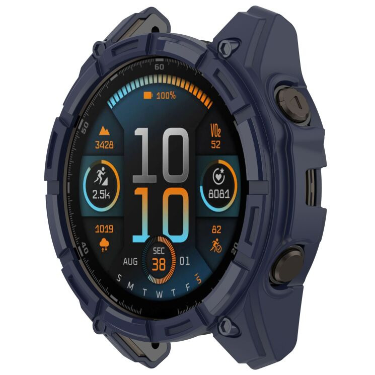 Защитный чехол Deexe Hollow Cover для Garmin Quatix 8 (51mm) - Midnight Blue: фото 2 из 7