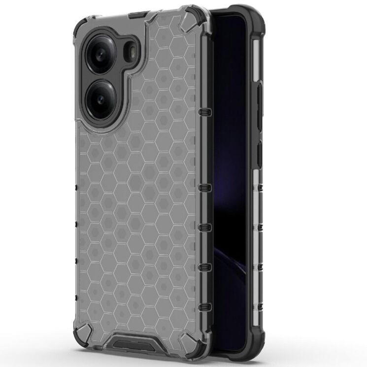 Защитный чехол Deexe Honeycomb Series для Xiaomi Poco X7 Pro - Black: фото 1 из 5