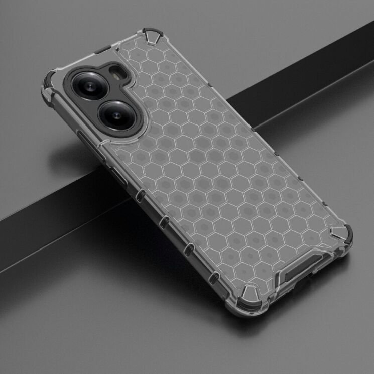 Защитный чехол Deexe Honeycomb Series для Xiaomi Poco X7 Pro - Black: фото 3 из 5