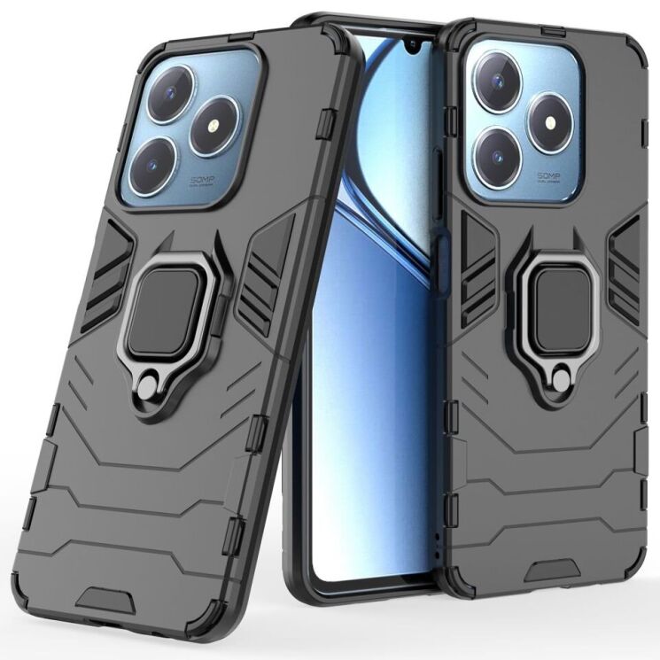 Защитный чехол Deexe Hybrid Case для Realme C63 / C61 / Note 60x - Black: фото 1 из 6