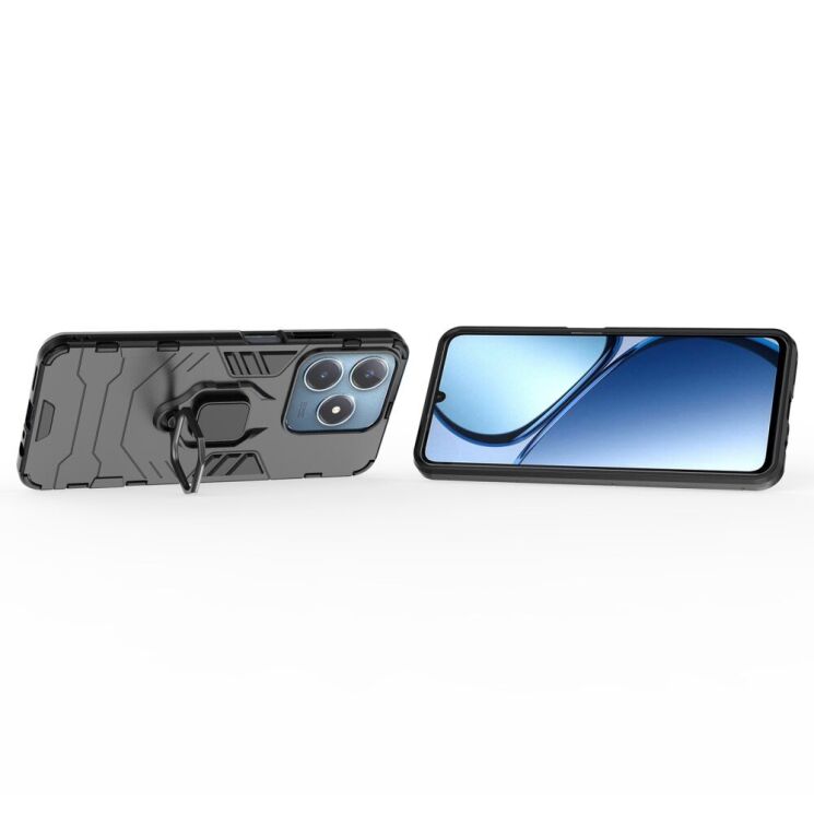 Защитный чехол Deexe Hybrid Case для Realme C63 / C61 / Note 60x - Black: фото 3 из 6