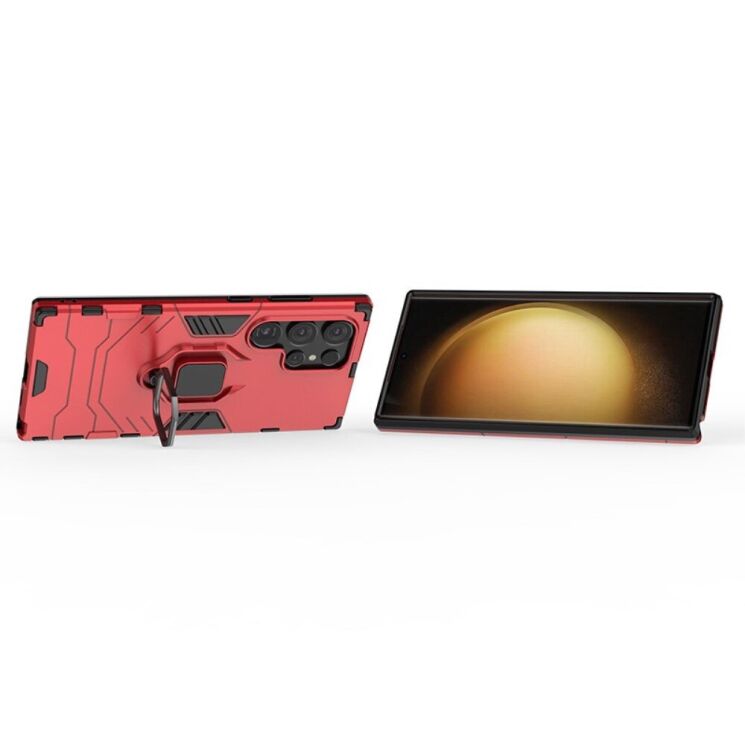 Защитный чехол Deexe Hybrid Case для Samsung Galaxy S24 Ultra - Red: фото 2 из 5