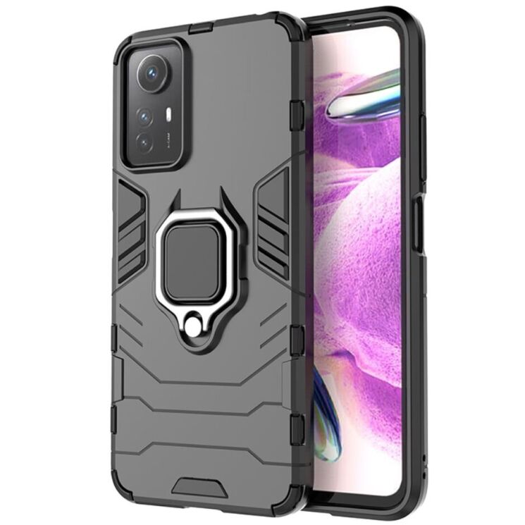 Защитный чехол Deexe Hybrid Case для Xiaomi Redmi Note 12S - Black: фото 1 из 7