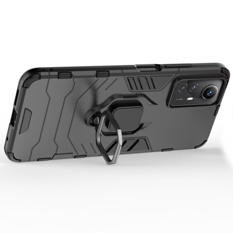 Защитный чехол Deexe Hybrid Case для Xiaomi Redmi Note 12S - Black: фото 2 из 7