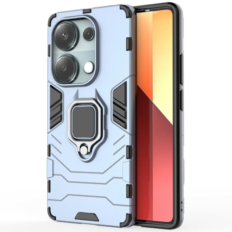 Захисний чохол Deexe Hybrid Case для Xiaomi Redmi Note 14S - Blue: фото 3 з 6