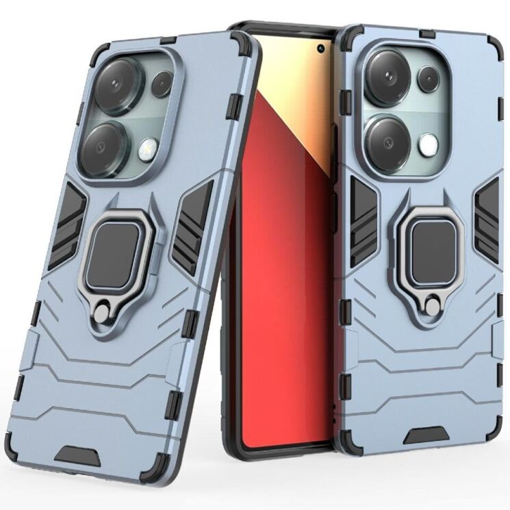 Захисний чохол Deexe Hybrid Case для Xiaomi Redmi Note 14S - Blue: фото 1 з 6