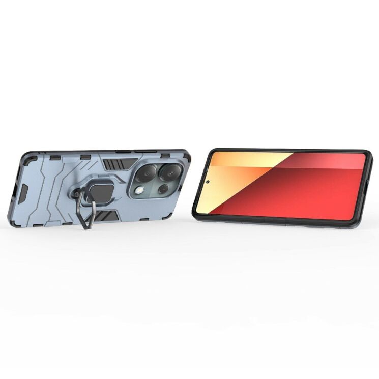 Захисний чохол Deexe Hybrid Case для Xiaomi Redmi Note 14S - Blue: фото 2 з 6