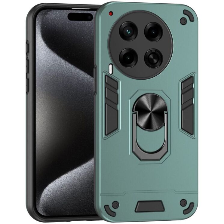 Защитный чехол Deexe Hybrid Shell для TECNO Camon 30 (CL6) - Green: фото 1 из 7