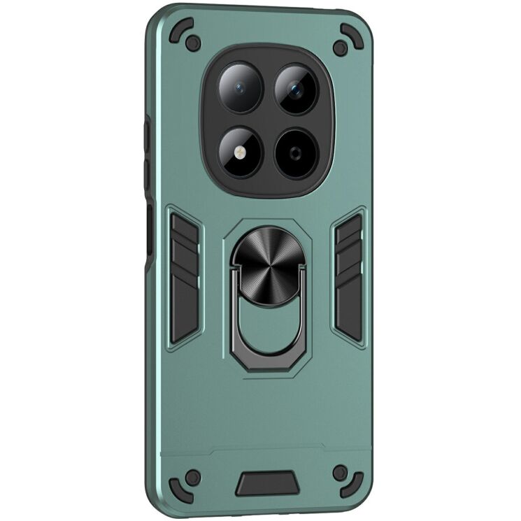 Защитный чехол Deexe Hybrid Shell для Xiaomi Redmi Note 15 Pro 5G - Green: фото 1 з 7