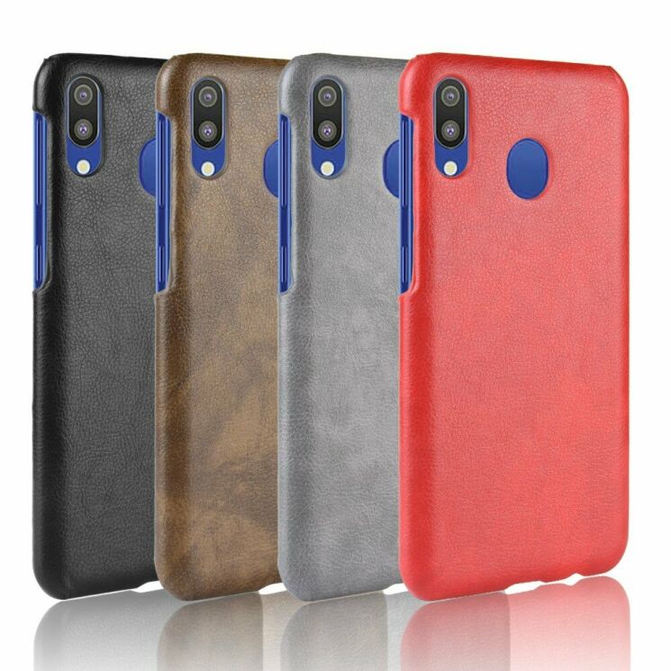 Захисний чохол Deexe Leather Back Cover для Samsung Galaxy M20 (M205) - Black: фото 7 з 7
