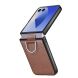 Захисний чохол Deexe Litchi Ring Case для Samsung Galaxy Flip 8 - Brown (423527Z). Фото 4 з 11