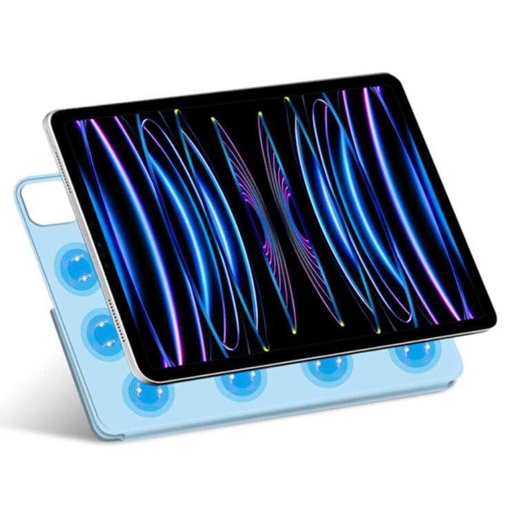 Защитный чехол Deexe Magnetic Case для Apple iPad Pro 13 (2024) - Baby Blue: фото 2 из 7