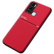 Захисний чохол Deexe Magnetic Grain для Infinix Hot 12i (X665) - Red (305008R)