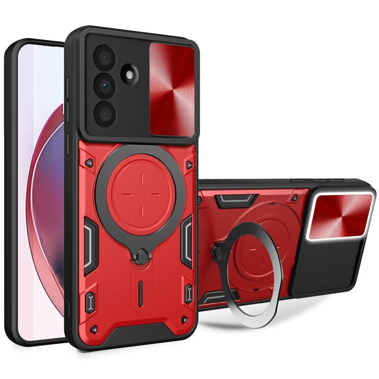 Защитный чехол Deexe Magnetic Space для Samsung Galaxy A37 (A376) - Red: фото 1 из 7