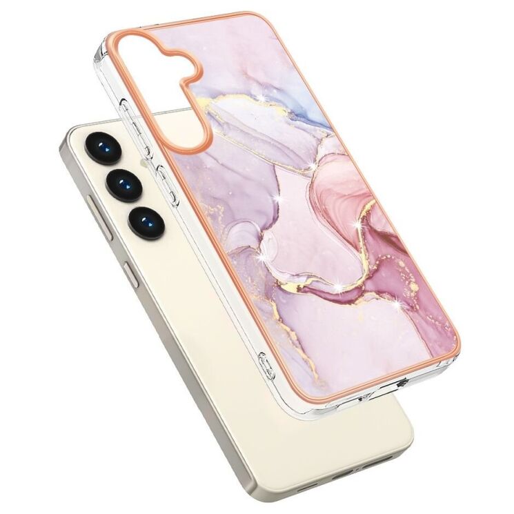 Защитный чехол Deexe Marble Style для Samsung Galaxy S24 Plus - Rose Gold: фото 2 из 6