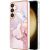 Защитный чехол Deexe Marble Style для Samsung Galaxy S24 Plus - Rose Gold: фото 1 из 6