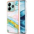 Защитный чехол Deexe Marble Style для Xiaomi Redmi Note 14 Pro 5G / Note 14 Pro Plus / Poco X7 - Green (373258G)