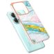Защитный чехол Deexe Marble Style для Xiaomi Redmi Note 14 Pro 5G / Note 14 Pro Plus / Poco X7 - Green (373258G). Фото 2 из 6