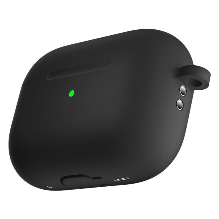 Защитный чехол Deexe Matte Case (FH) для Apple AirPods Pro 2 - Black: фото 3 из 5
