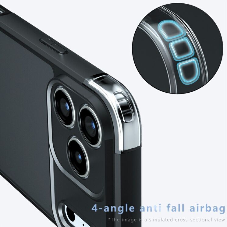 Захисний чохол Deexe Matte Skin для iPhone 18 Pro / 17 Pro - Transparent Black: фото 5 з 9