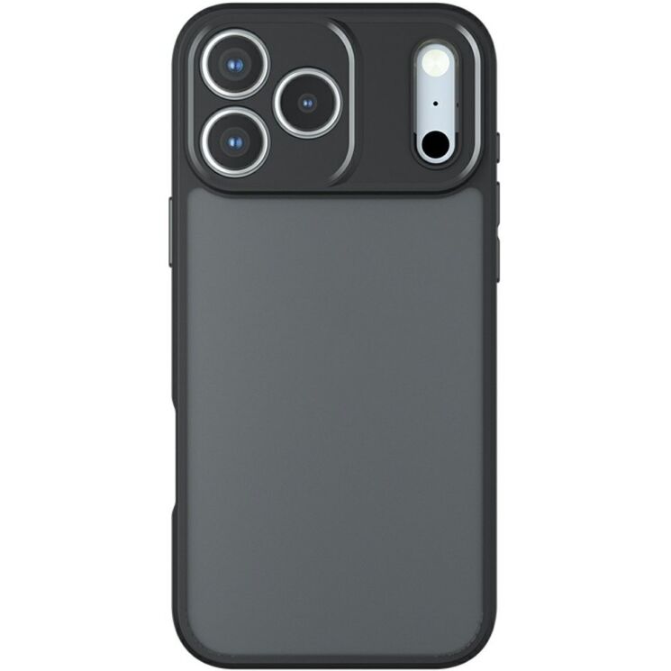 Захисний чохол Deexe Matte Skin для iPhone 18 Pro / 17 Pro - Transparent Black: фото 1 з 9