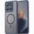 Захисний чохол Deexe Matte Skin with MagSafe для Motorola Signature - Blue: фото 1 з 8
