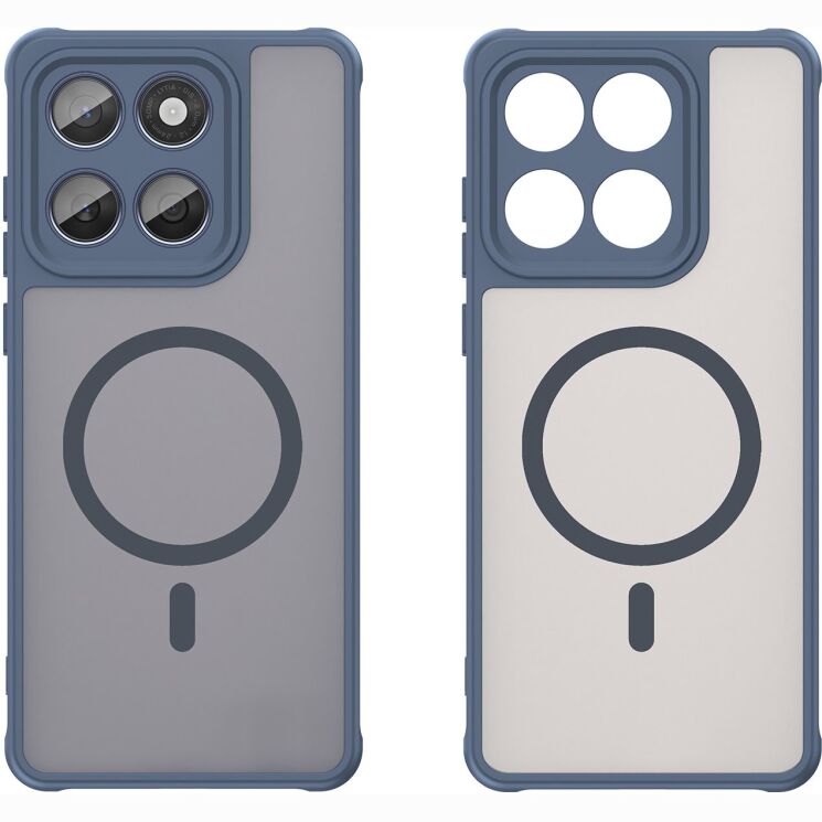 Захисний чохол Deexe Matte Skin with MagSafe для Motorola Signature - Blue: фото 2 з 8