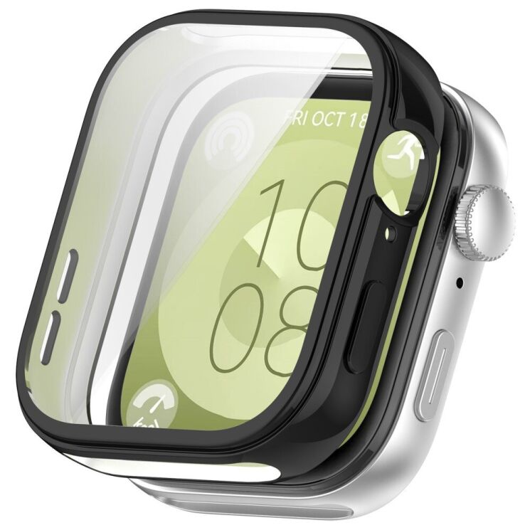 Защитный чехол Deexe Protective Frame для Huawei Watch Fit 3 - Black: фото 1 из 7