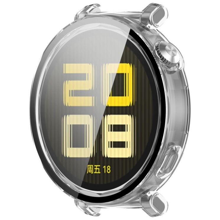 Защитный чехол Deexe Protective Frame для Huawei Watch GT 5 Pro (42mm) - Transparent: фото 5 из 7