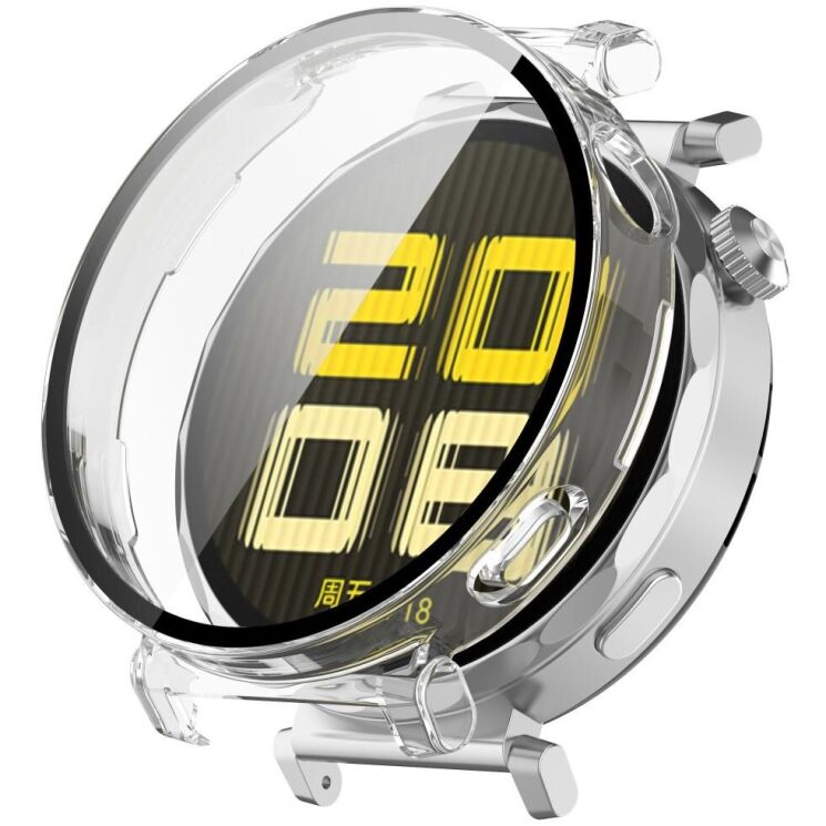Защитный чехол Deexe Protective Frame для Huawei Watch GT 5 Pro (42mm) - Transparent: фото 1 из 7