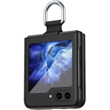 Защитный чехол Deexe Ring Case для Samsung Galaxy Flip 6 - Black: фото 1 из 9