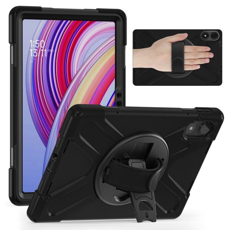 Защитный чехол Deexe Rotation Hybrid для Xiaomi Redmi Pad Pro / Poco Pad - Black: фото 2 из 14