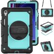 Захисний чохол Deexe Shockproof Case для Samsung Galaxy Tab S9 FE (X510/516) / Tab S10 FE (X520/526) - Light Blue / Black (338917BB)