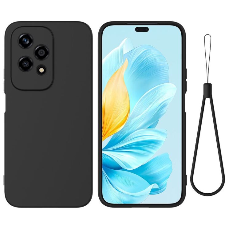 Защитный чехол Deexe Silicone Case для Honor 200 Lite - Black: фото 1 из 8