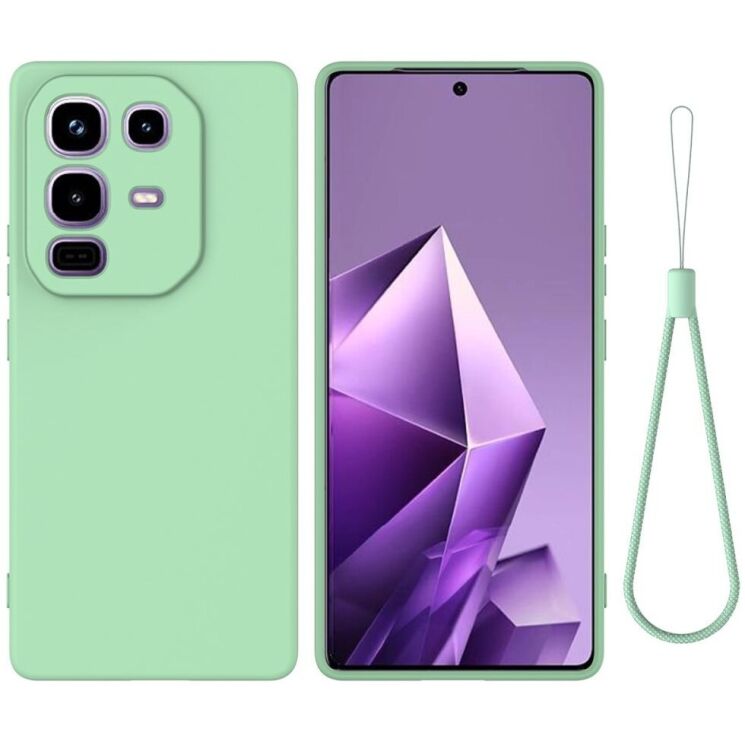 Защитный чехол Deexe Silicone Case для Infinix Note 50 Pro Plus - Green: фото 1 из 8