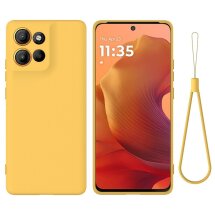 Защитный чехол Deexe Silicone Case для Motorola Moto G15 - Yellow: фото 1 из 8