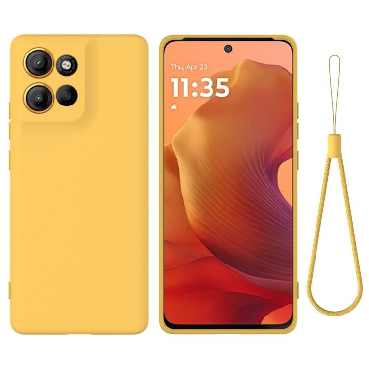 Защитный чехол Deexe Silicone Case для Motorola Moto G15 - Yellow: фото 1 из 8