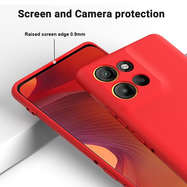 Защитный чехол Deexe Silicone Case для Motorola Moto G86 - Green: фото 5 из 9