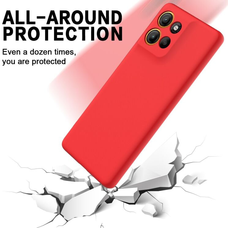 Защитный чехол Deexe Silicone Case для Motorola Moto G86 - Green: фото 6 из 9