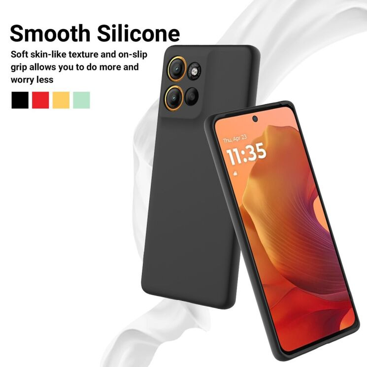 Защитный чехол Deexe Silicone Case для Motorola Moto G86 - Green: фото 4 из 9