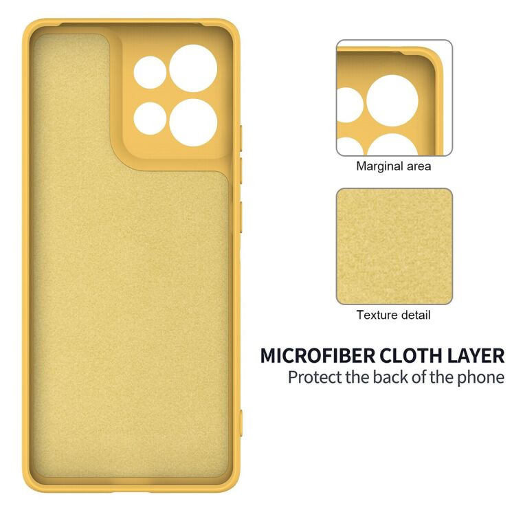 Защитный чехол Deexe Silicone Case для Motorola Moto G86 - Green: фото 7 из 9