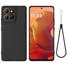 Защитный чехол Deexe Silicone Case для Motorola Moto G86 - Black: фото 1 из 9